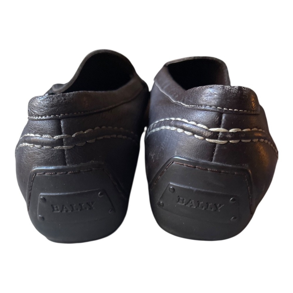 Bally Jasmine Brown‎ Leather Driving Loafers Designer Quiet Luxury 8 - Picture 2 of 12